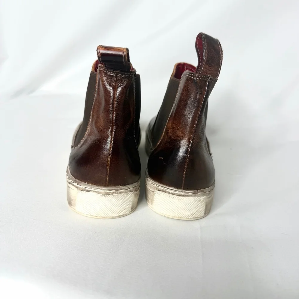 Bed Stu Whitney F325003 Womens Brown Leather Lifestyle Sneakers Shoes
